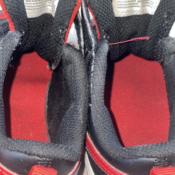 Kids Nike Red Black & Adidas White Size 8 Toddler Shoes Hook Loop Sneakers - Picture 8 of 12
